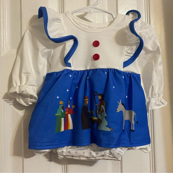 New Nativity Bubble Romper - Picture 1 of 8